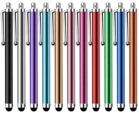 Ziyan 10 Stück Stylus Universal Eingabestift Stift Touch Pen für Handy Tablet Alle Smartphone Kapazitiven Touchscreen