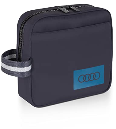 Audi 3152300300 Utilitytasche Utensilientasche Tasche, mit Audi Ringe Logo, grau