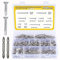 HSEMALL 300PCS Vis autotaraudeuses ，M4.2, M4.8 Phillips Countersunk Head Self-Drilling Screws,Stainless Steel Self Tapping Sheet Metal Screws for fixing tiles, wood or plates With two Cross Bits