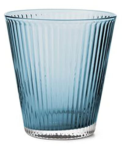 Rosendahl - Wasserglas aqua, 4 Stück, Mundgeblasenes Glas, 56.52 cl, Klassiker, Blue, Geometrisch, Wiederverwendbar