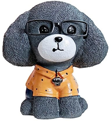 Toyvian Cartoon Hund Spardose Münzbehälter in Hundeform Grau Leicht Für Kinder Und Hundeliebhaber Als Für Partys Und Zuhause