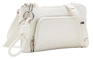 Desigual Half Logo 24 Lisa Crossbody Bag Creme White