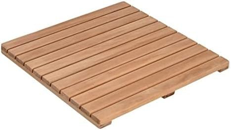 HACSYP Duschmatten, Spa-Matte mit wasserabweisender Beschichtung, rutschfeste Badematte aus Holz for den Außenbereich, Badematte aus Bambus for den Badezimmerboden