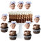 SZCSYMY Personalisierte Cupcake-Topper mit lustigem Gesicht, eine perfekte Ergänzung für Geburtstage, Halloween, Weihnachten – personalisierte Dessert-Dekorationen (2)