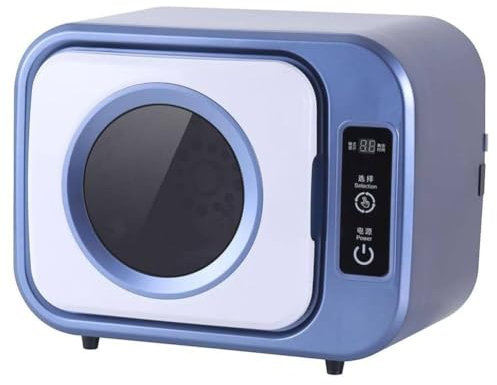 XDLYWUZIQ Kleine Wandmontierte Trommeltrocknungsmaschine, 280 W Mini Tragbarer Elektrischer Wäschetrockner, 3 Automatische Trocknungsmodi, Für Wohnung, Zuhause, Wohnheim,Blue