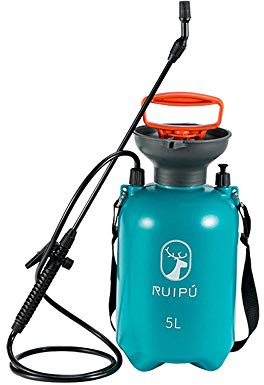 Pflanzensprüher, Sprühnebel, Gießkanne, Outdoor, 5 l, Pump-Drucksprüher mit Druckablassventil, Gartenrucksack-Sprüher, rotierende Düse kann den Sprüheffekt frei einstellen – Blau