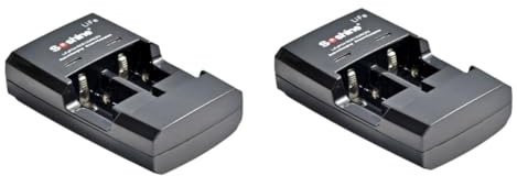 HOMSFOU 2 Pièces Chargeur De Batterie Chargeur Intelligent Cr123 La Batterie Piles Nimh