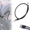 IUVWISN Stahlflex Bremsleitung Motorrad Hydraulic Brake Oil Hose 28 Grad M10 500-2000mm Universal für Pit Dirt Bike Motocross Street Bike ATV 800mm Schwarz