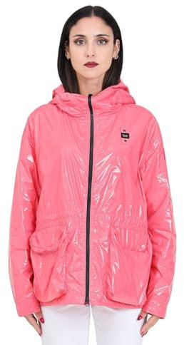 Blauer Giubbotto da donna rosa con patch logo S