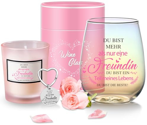 MengCat Bicchiere da vino regalo personalizzato per fidanzate e donne, bicchieri da vino ringraziamento, migliore amica, regalo di compleanno, regalo di amicizia (480 ml), MC-449