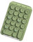 Socueny teclado digital sin Bluetooth teclado numérico teclas redondas teclado numérico teclado numérico 22 teclas recargable (verde)