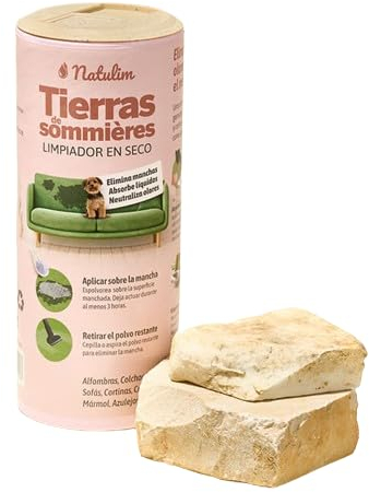 Natulim 300g Erdboden Pulver natürliches Reinigungspulver – Wirksamer Fleckenentferner für Sofas, Böden und Oberflächen – Teppich & Polsterreiniger, nimmt Flüssigkeiten auf und neutralisiert Gerüche