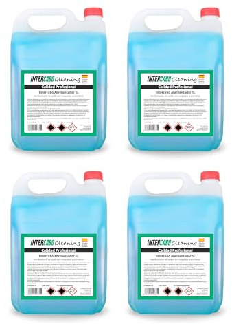 Intercabo - Pack de 4 Garrafas de 5L Abrillantador de Vajillas para Lavavajillas Automático - Abrillantador lavavajillas - Lavavajillas liquido maquina - Ideal para Cristalería y Cubertería