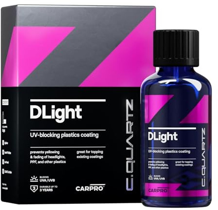 CARPRO C.Quartz DLight Nano-Beschichtung gegen UV-Scheinwerfer, PPF und Kunststoffe, 30 ml