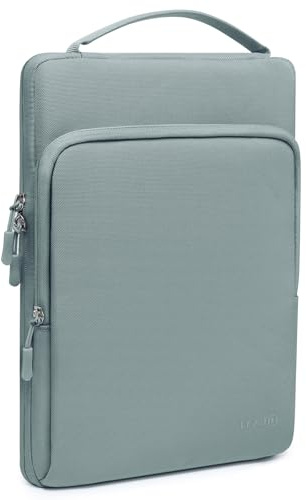 HYZUO 14-15 Zoll Laptoptasche Hülle für MacBook Air 15 M4 M3 M2, MacBook Pro 15, XPS 14/15 Plus, 15 Surface Laptop, Notebooktasche für 14 Dell HP Lenovo ThinkPad Asus Acer Huawei, Aschblau