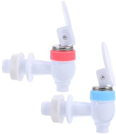HOMSFOU 2 Piezas Reemplazo De Grifo De Agua Para Dispensador Válvula De Grifo Reutilizable De Agua Caliente y Fría Unidades Color Rojo y Azul Palanca Para Verter y Bebidas Dispensadores De