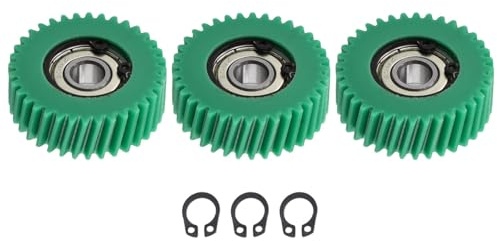 Violiica 3 Stück 36T 38,5 mm Nylon Skew Gear mit 608 Kugellagern für Elektromotor, Ersatz und Reparatur