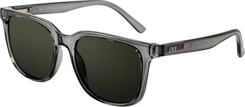 I NEED YOU Sonnenbrille BALI für Damen & Herren Klassisch Eckig, UV‑400 Schutz, aus Recycelten Materialien gefertigt, Rückseitig Entspiegelt, mit Federscharnieren, inkl. Etui & Tuch, Grau