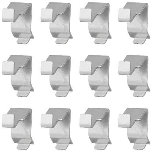SOIMISS 12pcs Cabinet Shelf Clips Metal Cabinet Shelf Clips for File Cabinets Supports for Bookcase and Shelving Heavy Duty Clip Accessories