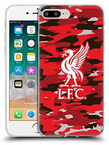Head Case Designs Officially Licensed Liverpool Football Club Club Colourways Liver Bird Camou Gel Case [Military Grade Protection] Compatible With Apple iPhone 7 Plus/iPhone 8 Plus