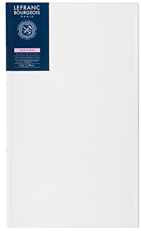 Lefranc Bourgeois 111145 Keilrahmen Serie - Klassisch, 100 % Baumwolle, 350g/m², Archivqualität, säurefrei für erhöhte Haltbarkeit, grundiert - 40x60cm