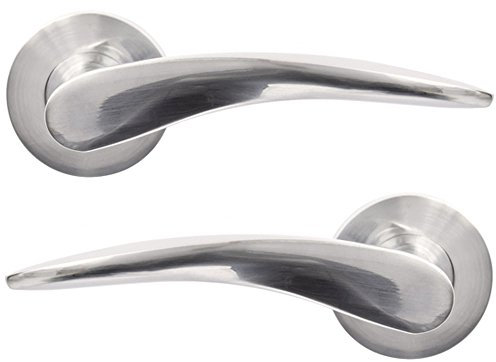 Jigetch JTC2220 Vecta Door Handles, Satin Chrome