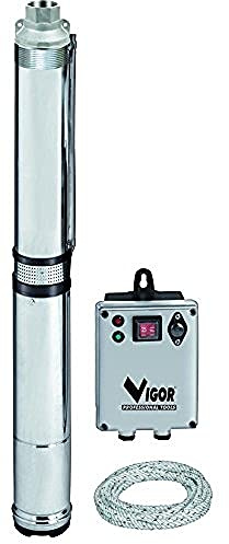 Vigor 7573013 Elettropompe Sub Vigor Pr-065 Profondita', Argento