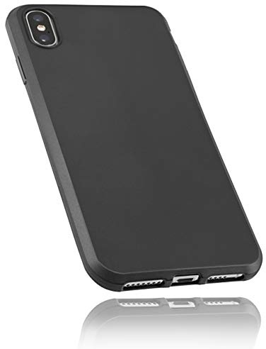 mumbi Hülle kompatibel mit iPhone XS Max Handy Case Handyhülle, schwarz