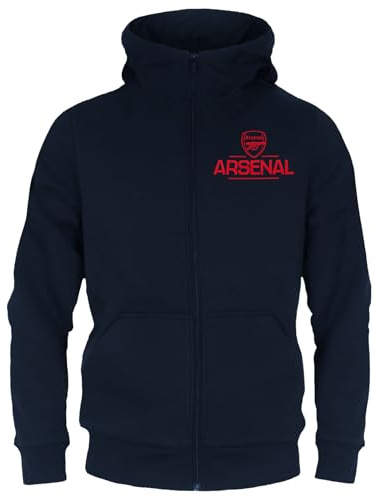 Arsenal FC Boys Hoody Zip Fleece Kids OFFICIAL Football Gift