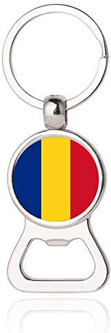 Schlüsselanhänger mit Nationalflagge, Rumänien, Flaschenöffner, kreatives Souvenir, Geschenk