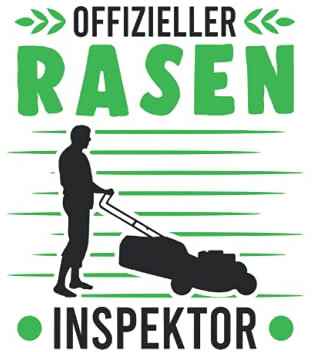 Rasenmäher Notizbuch: Offizieller Rasen Inspektor Rasenmäher Gärtner / 6x9 Zoll / 120 gepunktete Seiten Seiten