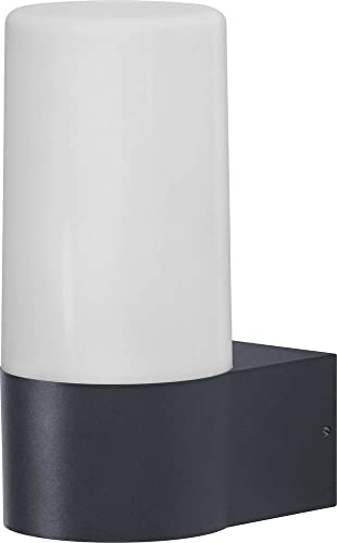LEDVANCE SMART+ WI-FI PIPE RGBW - dimmbare LED Wandleuchte dunkelgrau für Außen mit hochwertigem Aluminium-Gehäuse, RGB-Farbsteuerung, 10 W, 3000 Kelvin warmweiß, 380 Lumen, IP44
