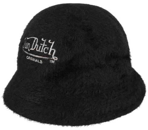 Von Dutch Fluffy Bucket Stoffhut Nylonhut Fischerhut (One Size - schwarz)