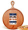 OSTENTO Pizzabrett mit Griff / Pizzateller holz / schneidebrett mit saftrille / Rundes Schneidebrett / Servierbrett Rund - Made in EU (Groß (Ø30 cm))