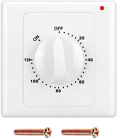 haiaxx Prises de minuterie Compte à rebours Minuterie numérique Interrupteur de Commande Couvercle de Prise Mise Hors Tension Automatique Minuterie mécanique Minuterie avec boîtier inférieur 8#