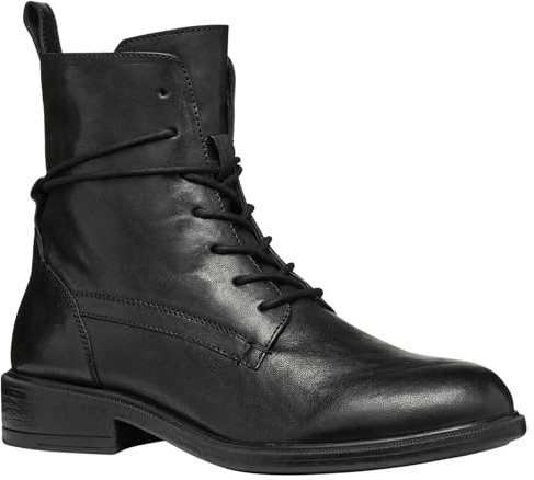 Geox D Catria D, Stivale alla Caviglia Donna, Nero, 38 EU