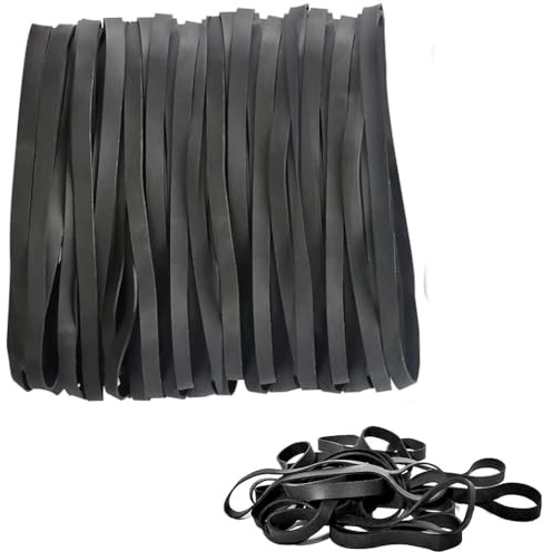 Armastuse 80 Stück Gummibänder Stark, Gummiband Schwarz breit,Taktischen Gummibändern, Wiederverwendbare Haushalts Gummiringe für Haus, Schule, Büro und Industrie