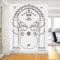 YOUSHIHUI Film Wandtattoo Moria Tor Mine Kinderzimmer Dekoration Vinyl Kinderzimmer Interieur Wandaufkleber Jungen Schlafsaal Home Decor 78x57cm