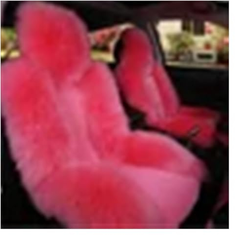 Sitzbezüge Auto Autositzbezüge Für Limousine SUV Wärmer Plüsch 5-teilig Komplettes Set Für Vorder- Und Rücksitze Fellkissenmatten Für Damen Sitzbezüge Auto Set (Farbe : 5pieces pink)
