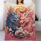 PAZZK Drachen Kuscheldecke Flauschige Decke Decke Vier Jahreszeiten Wohndecke Dicke Sofadecke Couchdecke Weiche Fleecedecke Flannel Sofaüberwurf Tagesdecke Für Bett/Sofa（180×200cm）