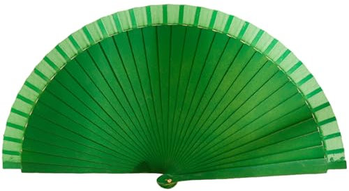 Xuancai Wood Handhelds Folding Fan For Womens Vintage Solid Color Plain Wooden Hand Fan For Wedding Dancing Party Decorations Spanish Fan