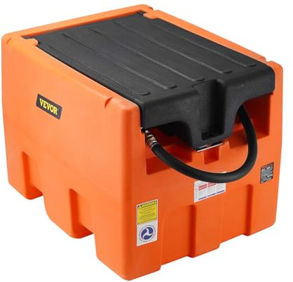 VEVOR Tanque Diésel Portátil 182 L Tanque Repostaje Combustible Bomba Transferencia 12 V 40 L/min Manguera 4 m Boquilla Repostaje Automático para Vehículos Electrodomésticos Industria Agrícola