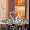 Kristallschwan Ornamente mit Diamanten, Glas-Tierfigur, Heimdekoration, Miniatur, kreatives Geschenk, Souvenir (schillernde Farben)