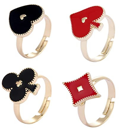 CONGARTENO 1 Satz offener Ring verstellbare Ringe goldene Ringe Goldschmuck für Damen Die Band damenringe valentinsgeschenk verstellbarer Ringschmuck Frauen öffnen Herzringe Legierung