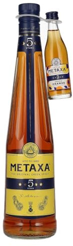 Metaxa 5 Stars 38% Vol. 0,7l mit 1 Metaxa 5 Stars Greek Orange 0,05l