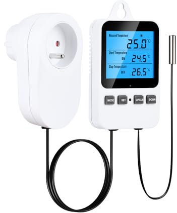 INKBIRDPLUS Digitaler Thermostat Steckdose für Gewächshaus Fermentation Heizung Kühlung TC810 FR