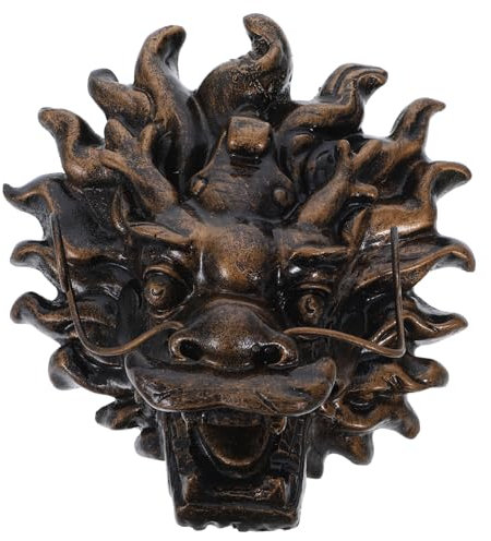 WEKADRIN Dragon Wall Fountain Water Outlet for Garden Villa Elegant Outdoor Fountain Decor with Resin Easy Installation for Features