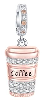 BIZK Goldene Charm Anhänger 925 Sterling Silber für Armband Bead Pendant für Europäische Armbänder und Halsketten