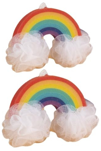 PE Regenbogen und Schwamm Badeschwamm Stück aus 2 für Kinder