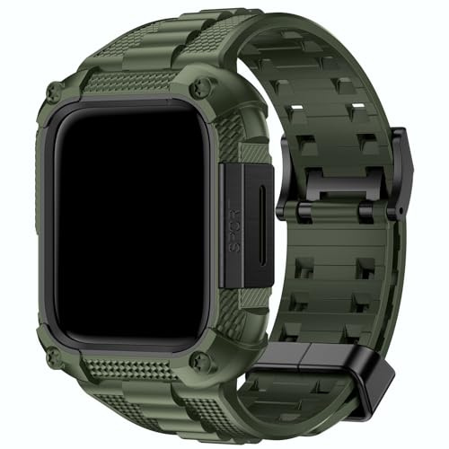 Fullmosa Straps for Apple Watch Series 9/8/7 44mm 45mm with Bumper Case